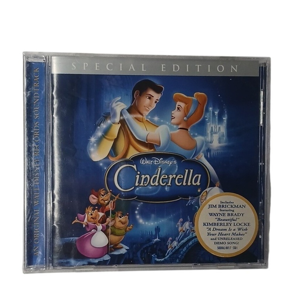Disney Cinderella Soundtrack CD Kids OS Blue Special Edition Digital Restoration